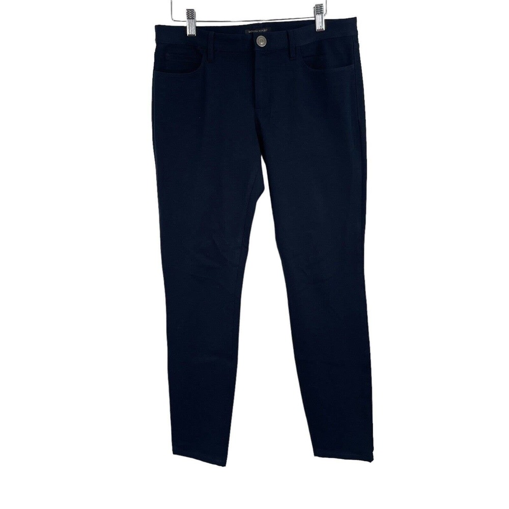 Banana Republic Sloan 5 Pocket Navy Blue Dress Pants Mid Rise Career Womens 6